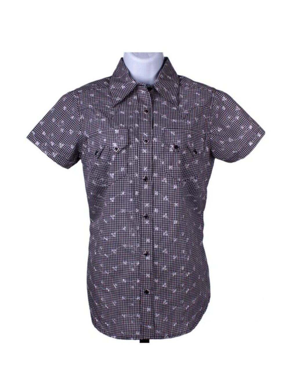 Rockmount Gingham Eyelet Short Sleeve Shirt